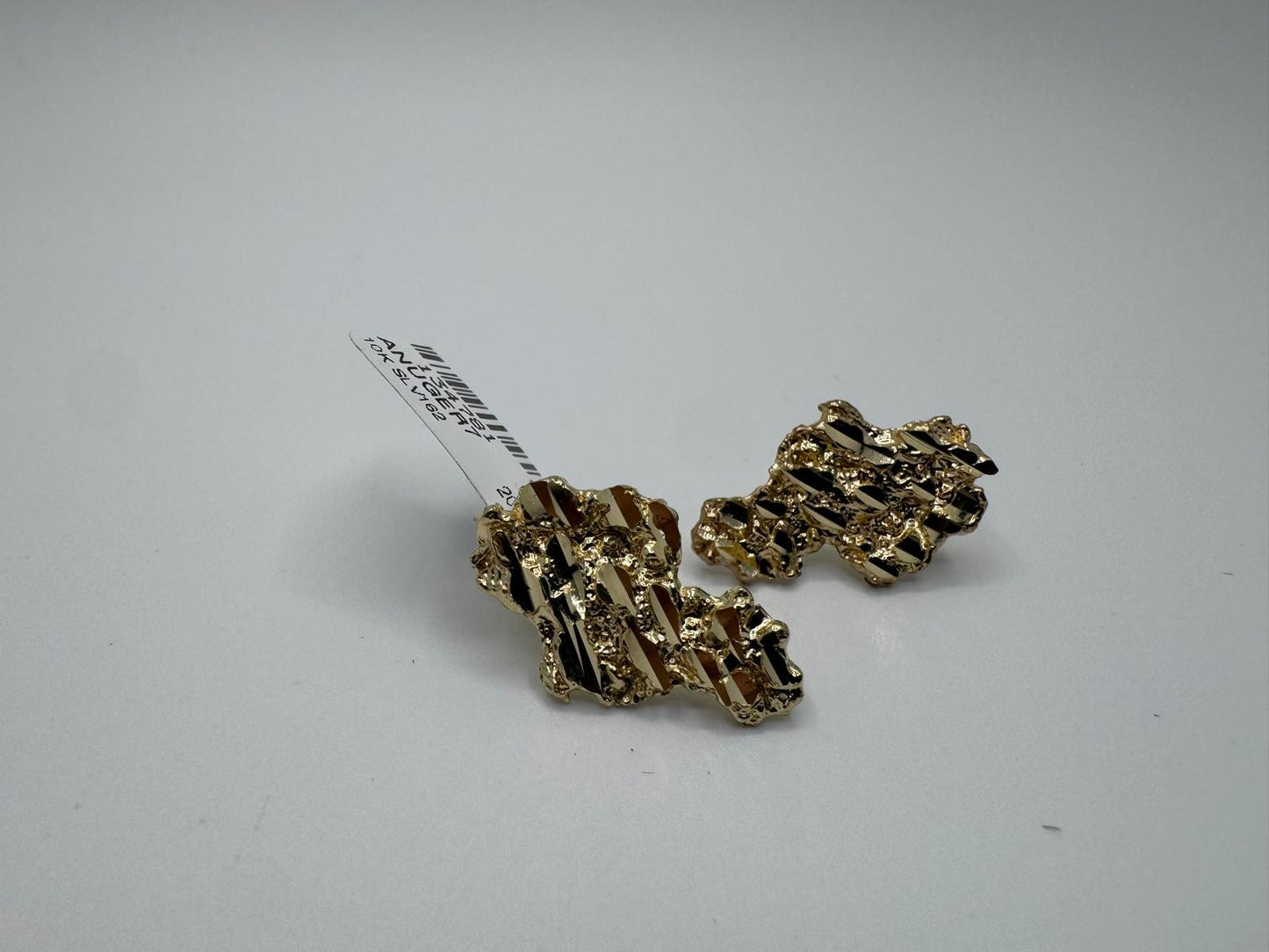 10K Gold Nugget Earrings