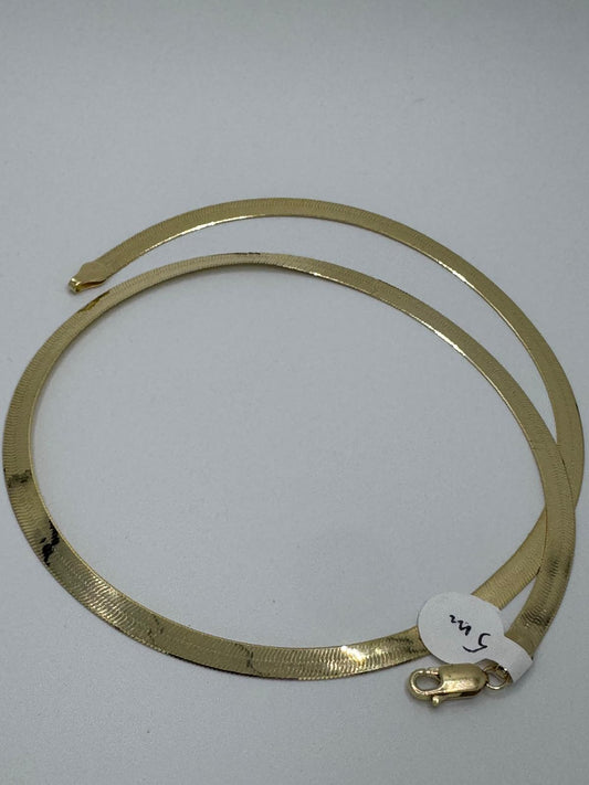 Herringbone 10K Gold Necklace
