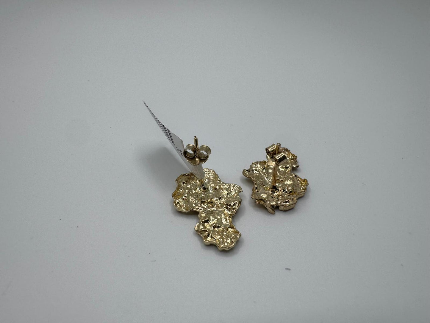 10K Gold Nugget Earrings
